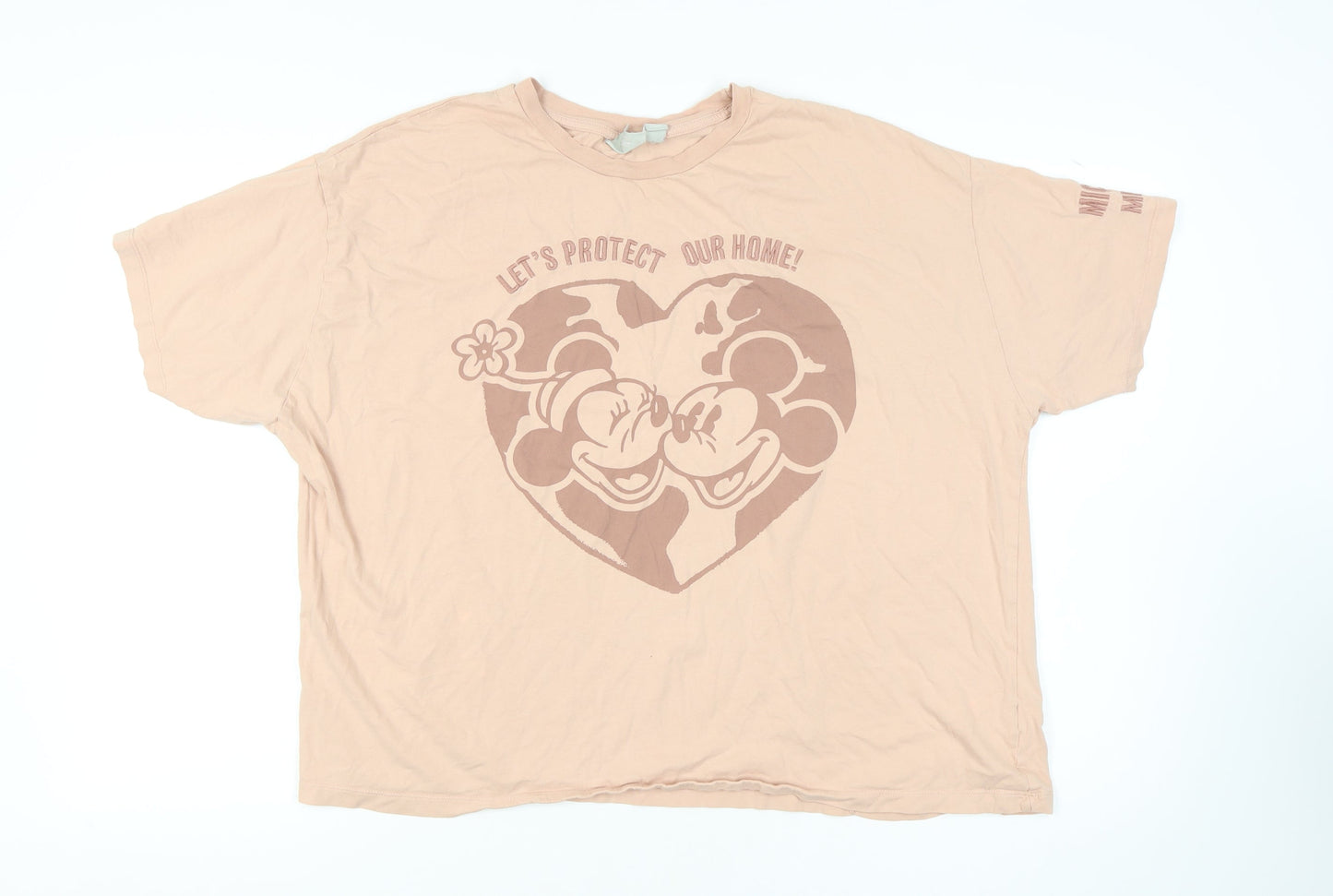 Disney Women’s Beige Mickey T-Shirt 2XL