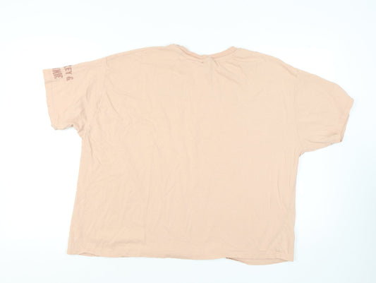 Disney Women’s Beige Mickey T-Shirt 2XL