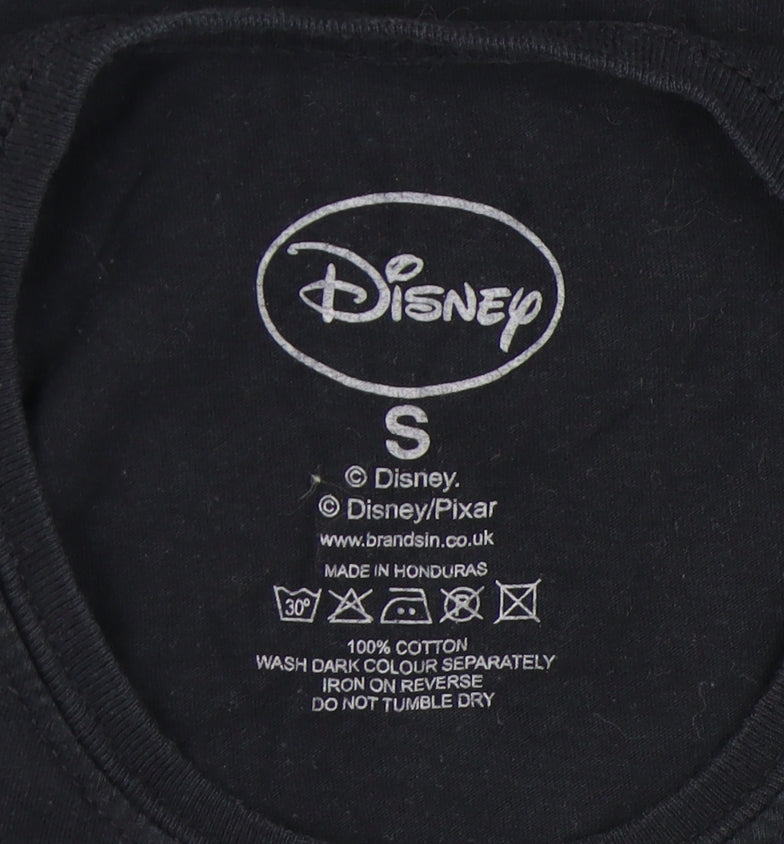 Disney Women's Black S Cartoon T-Shirt