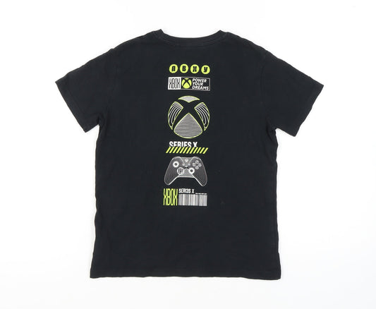 Next Boys Black Xbox T-Shirt 10 Years Graphic Print