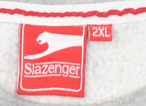 Slazenger Men's Grey Pullover Sweatshirt 2XL