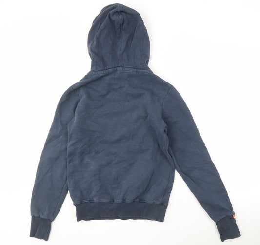 Superdry Women's Blue Pullover Hoodie, M, Logo