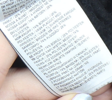 Superdry Women's Black Pullover Sweatshirt Size 12