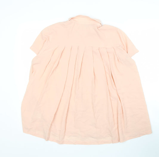 French Connection Women's Beige Collared Blouse M