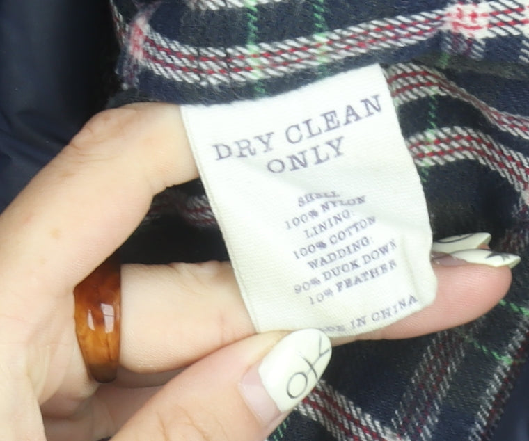 Jack Wills Men's Blue XS Puffer Jacket with Hood