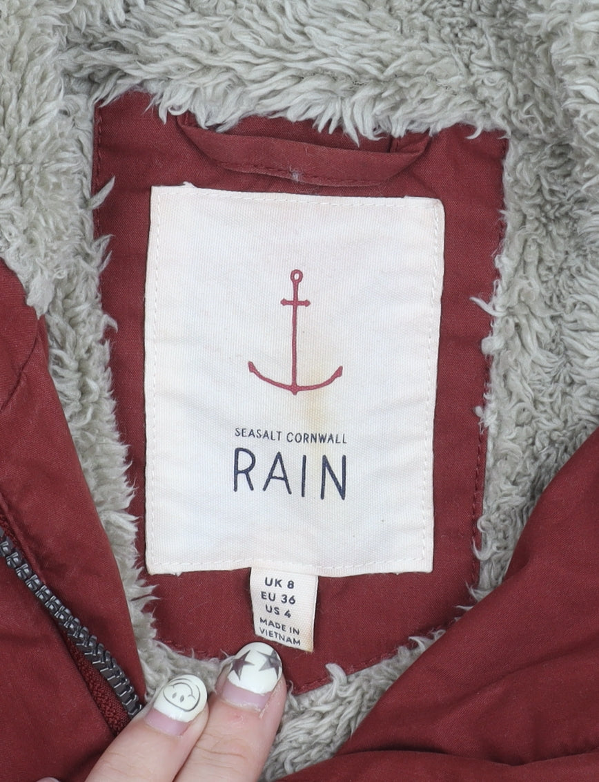 Seasalt Women’s Red Parka Jacket Size 8