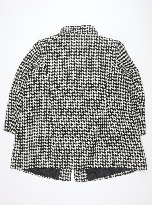 Anthology Women's Black Check Jacket UK 14