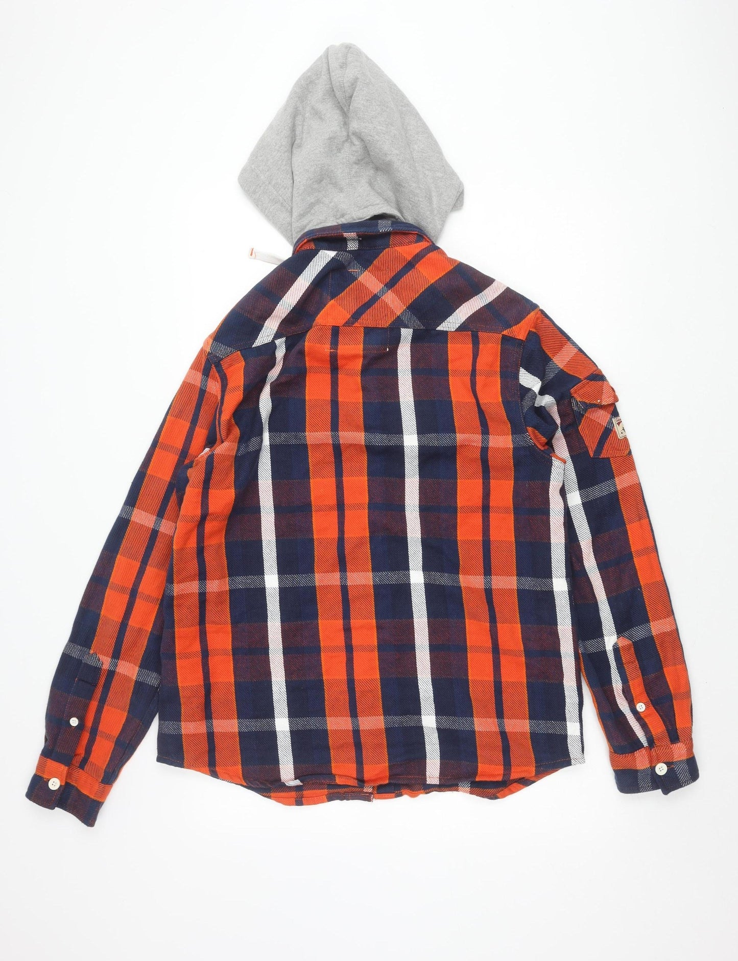 Tokyo Laundry Men's Multicoloured Check Hooded Jacket