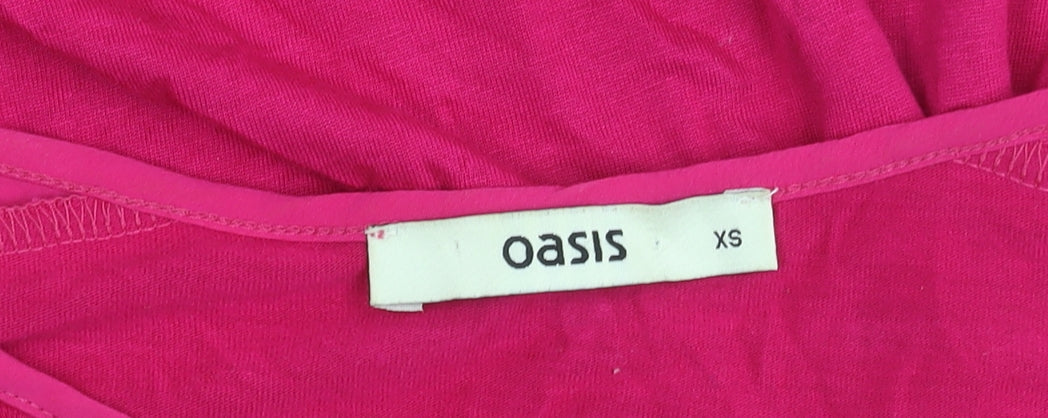 Additional view of Oasis Women's Pink 3/4 Sleeve Top XS