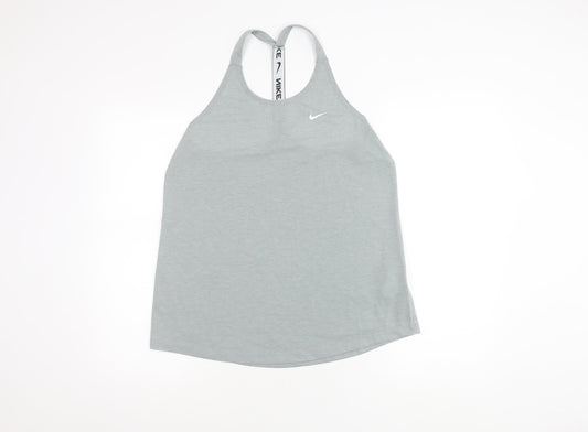 Nike Women's Grey Tank Top for Gym & Yoga - Size L