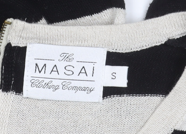 Additional view of Masai Women's Black Stripe Tunic Jumper, size S