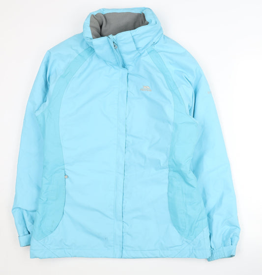 Trespass Women's Blue Waterproof Parka Jacket M