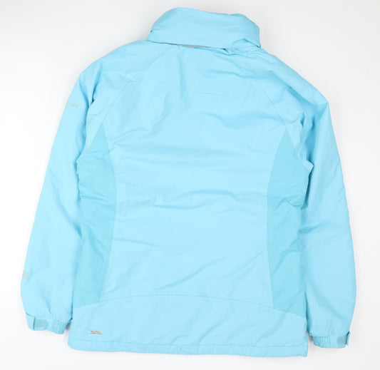 Trespass Women's Blue Waterproof Parka Jacket M