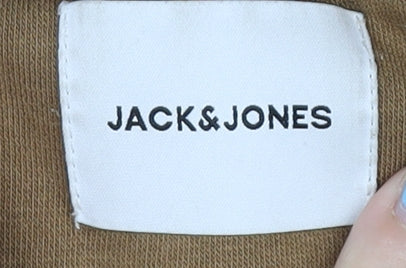 Jack & Jones Brown Men's Pullover S Hoodie