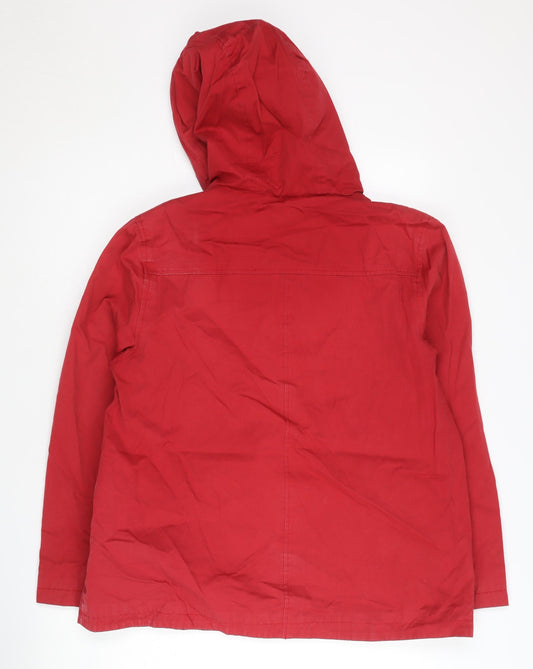 Seasalt Women's Red Hooded Jacket UK Size 14