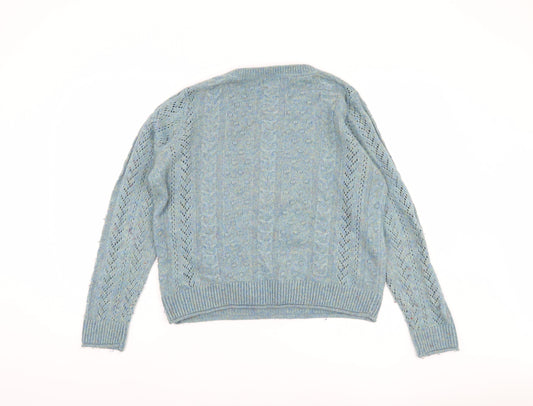 Fat Face Women's Blue Pullover Jumper, Size 12