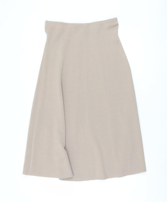 Bonmarché Women Beige Knit Skirt Size 12 Button Accents