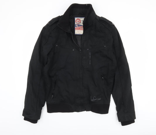 Lee Cooper Men's Black Mid-Length Casual Jacket M