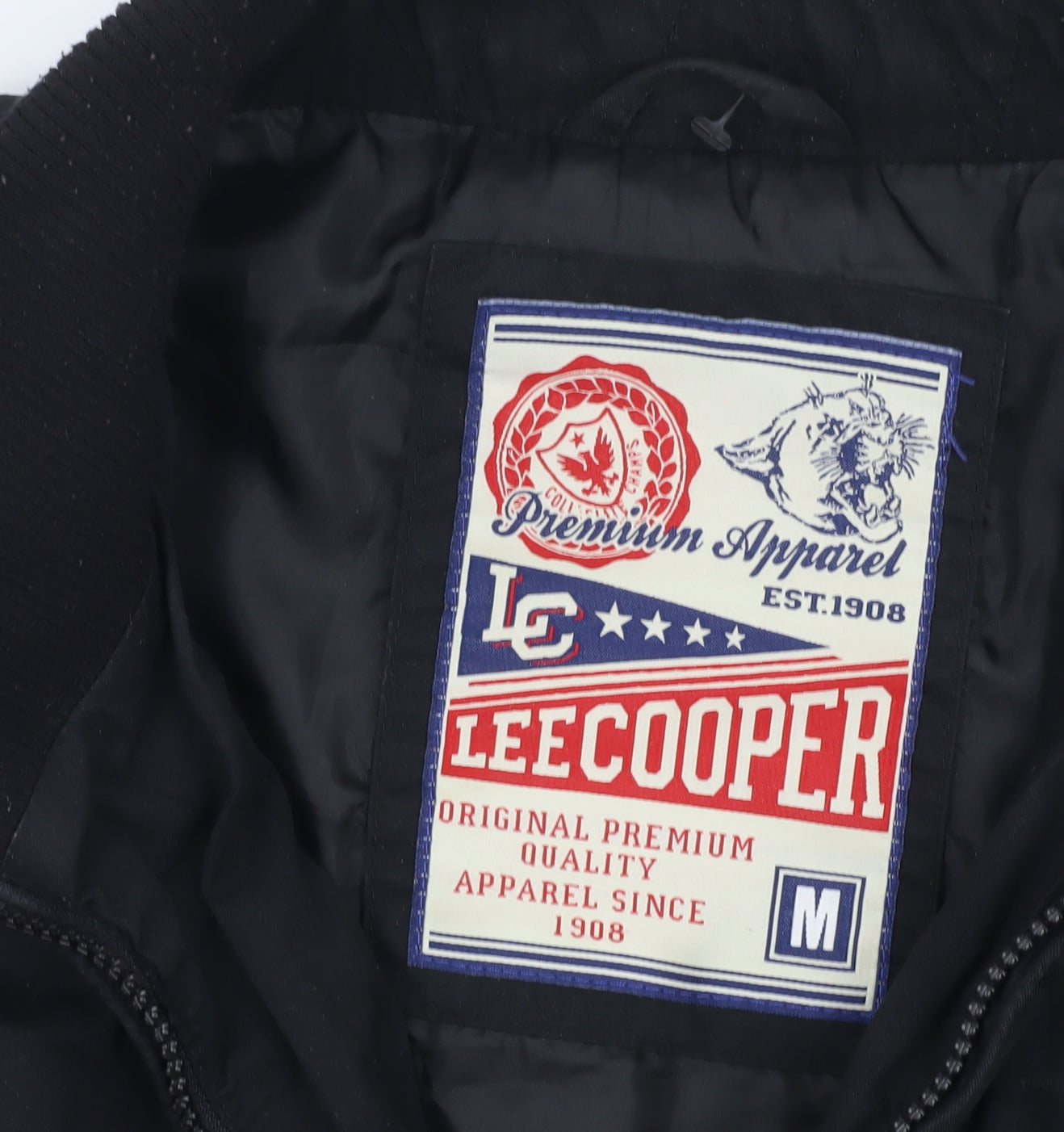 Lee Cooper Men's Black Mid-Length Casual Jacket M