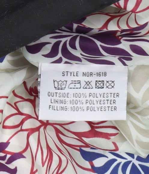 Champion Women's Black Hooded Puffer Vest Size 12