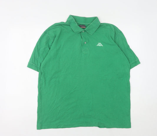 Kappa Men's Green Polo Shirt XL Short Sleeve Logo