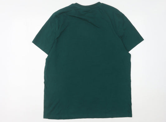 Disney Men's Green Mickey Mouse Graphic T-Shirt, Size M