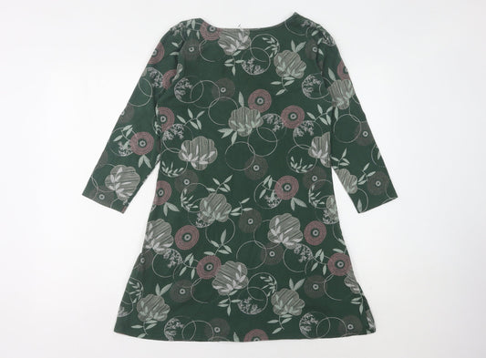 White Stuff Women's Green Floral Dress Size 12