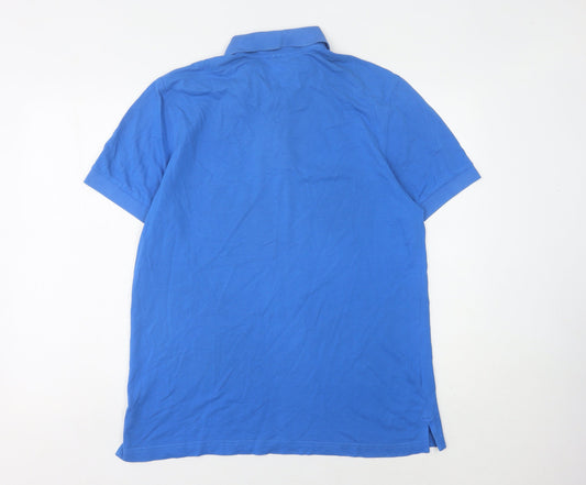 Hugo Boss Men's Blue XL Short Sleeve Polo