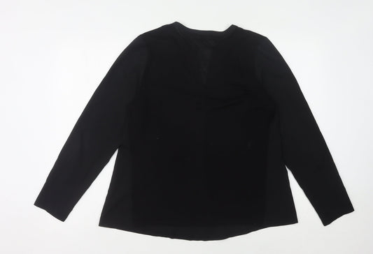 French Connection Women's Black Long Sleeve Top L