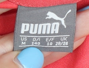 Additional view of Puma women’s red activewear top, size UK 10