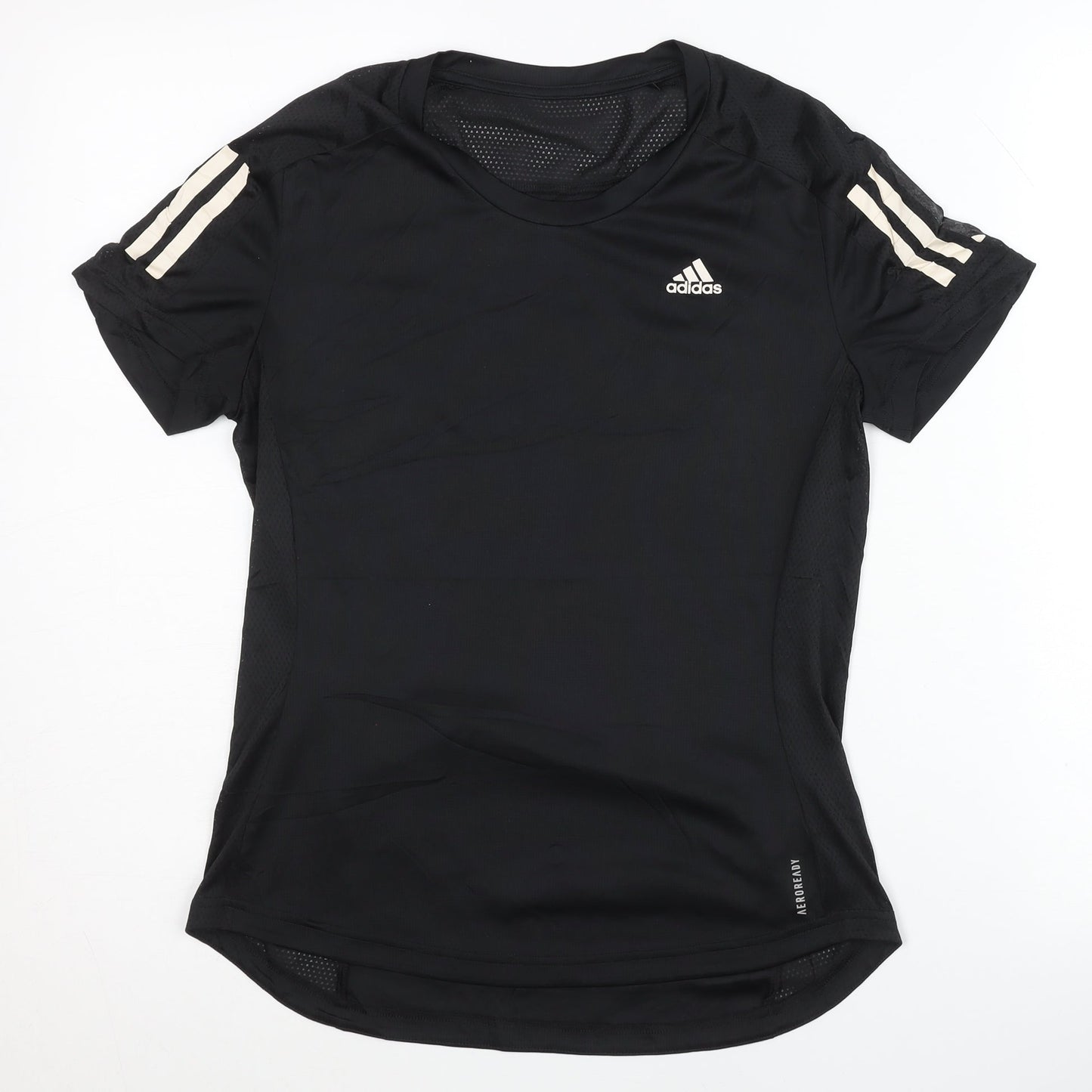 Adidas Women's Black T-Shirt, S, Running, Breathable