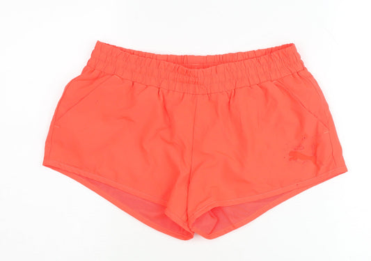 Additional front view of Puma Women's Orange Athletic Shorts, size 10