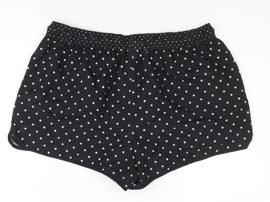 Gina Benotti Women's Black Polka Dot Athletic Shorts Size 16