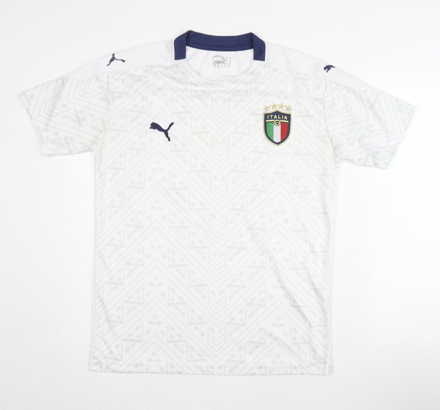 Puma Adults Italy Away Football Shirt White M Short Sleeves
