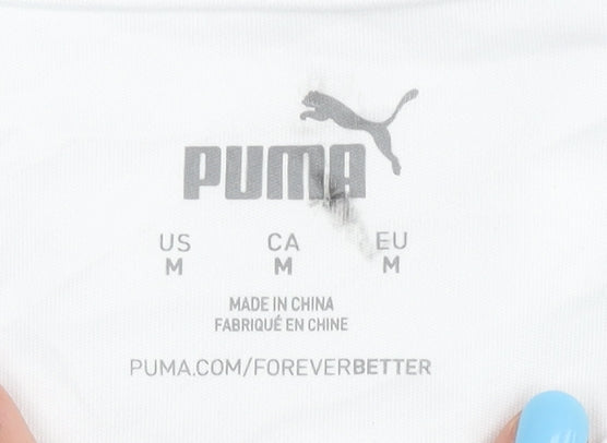 Puma Deutschland Home Shirt White Medium Adults Short Sleeves