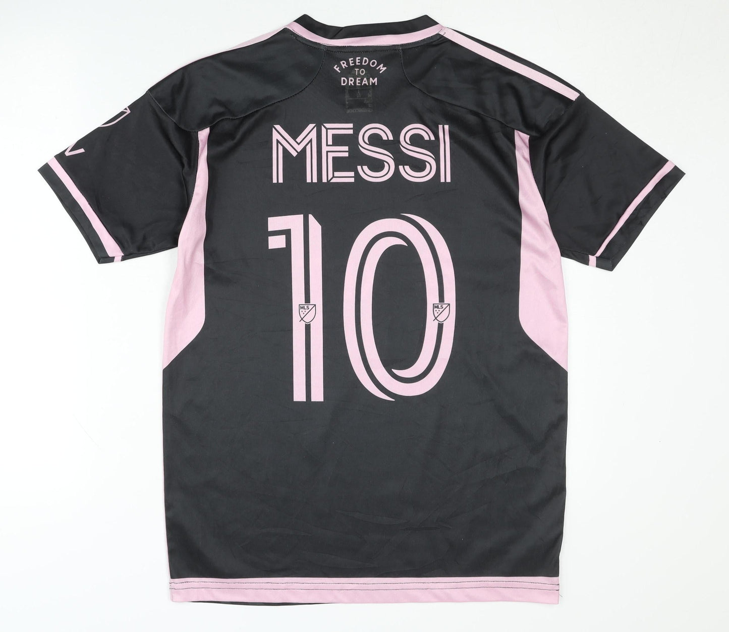 Adidas Adult Messi Black Inter Miami Shirt M Short Sleeves