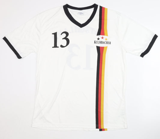 Kulmbacher Men's White Football Shirt L/XL Size 13