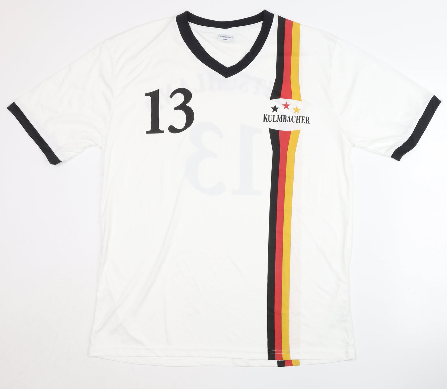 Kulmbacher Men's White Football Shirt L/XL Size 13