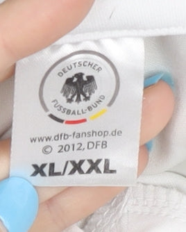 DFB Adults White Home Football Shirt XL/XXL Short Sleeves