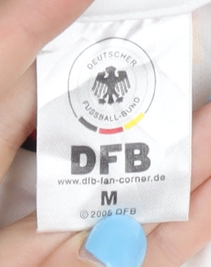 DFB Adult Medium White Short Sleeve Home Football Shirt