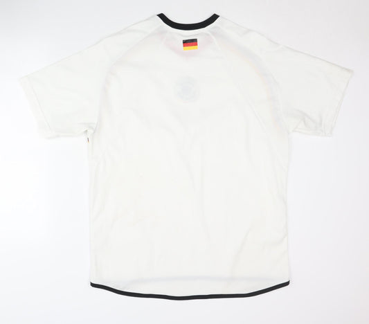 DFB Adults White Home Football Shirt L
