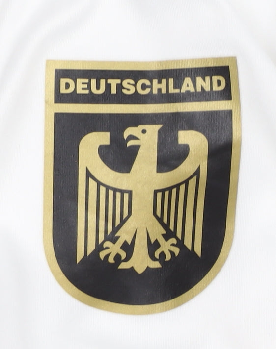 Puma Deutschland Home Shirt L, White, Adults, Short Sleeves