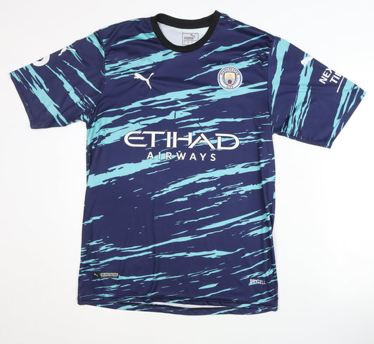 Puma Adults Blue L Manchester City Away Shirt