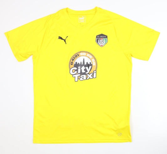 Puma FC Ariana Yellow Football Shirt Size L - Adults