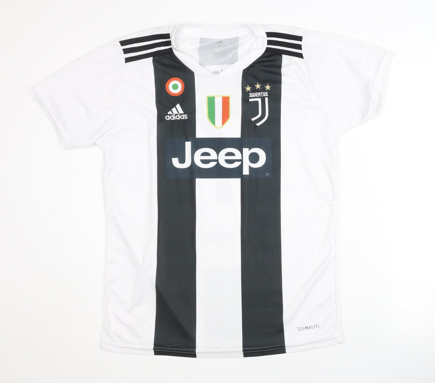 Adidas Juventus Home Shirt Ronaldo 7 Large Black Adults