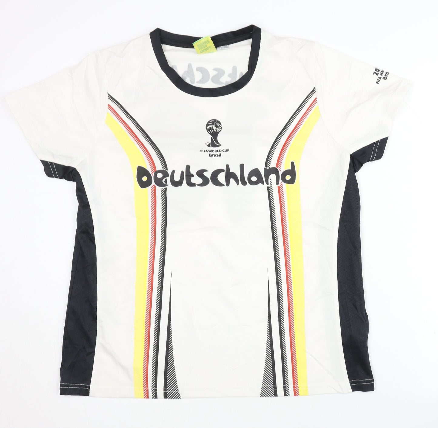 Deutschland Football Shirt L White Home Short Sleeves