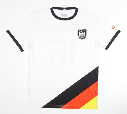 VELUX Germany Home Football Shirt White XL Adults Short Sleeve