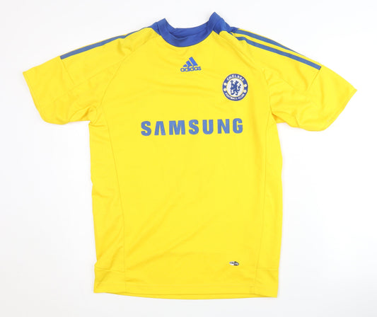 Adidas Men's Yellow Chelsea Away Shirt Lampard 8 Small