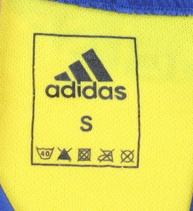Brand and care label for Adidas Men's Yellow Chelsea Away Shirt Lampard 8 Small