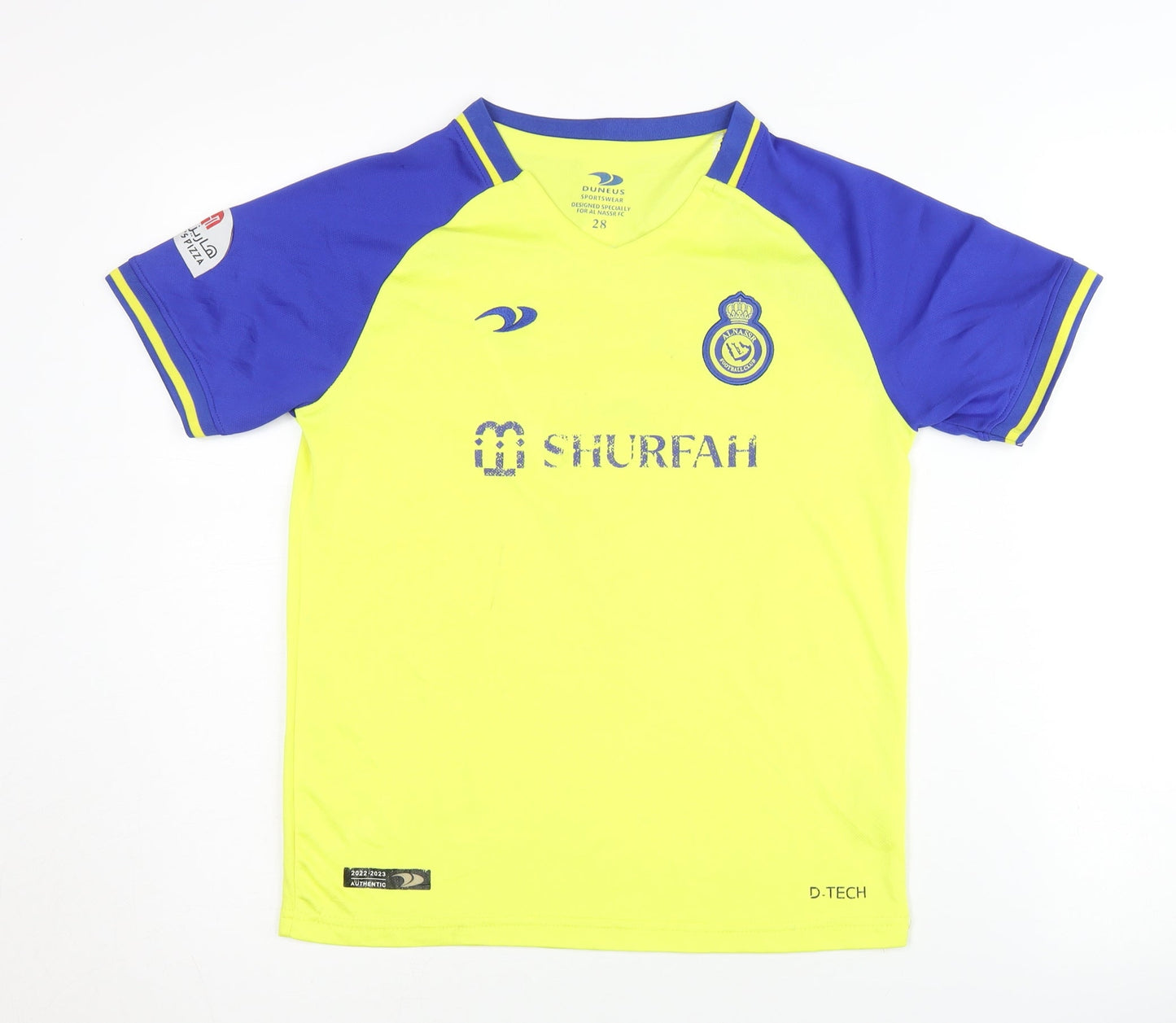 Duneus Al Nassr FC Yellow Medium Ronaldo Away Shirt